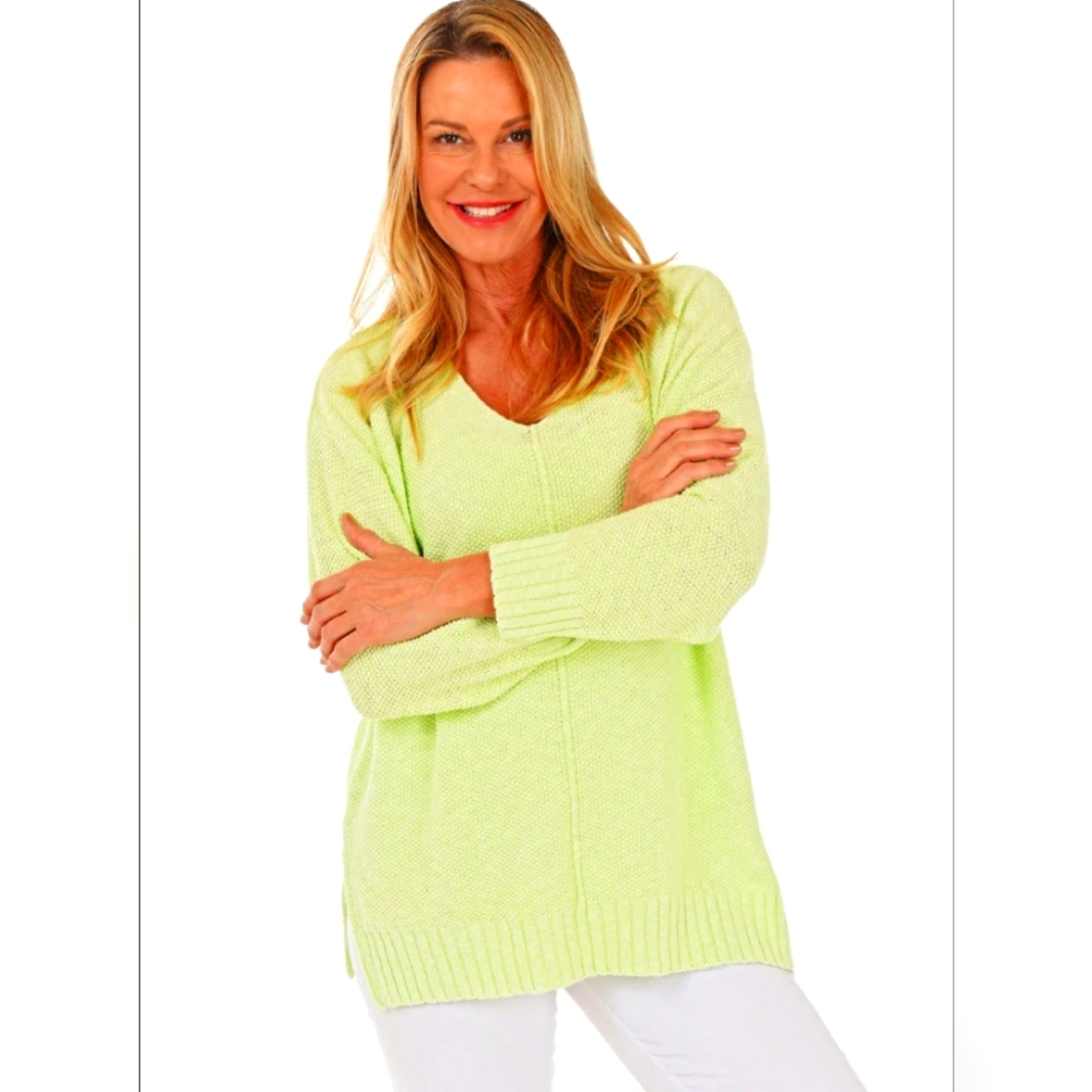 Avalin 100% Cotton Green Sweater